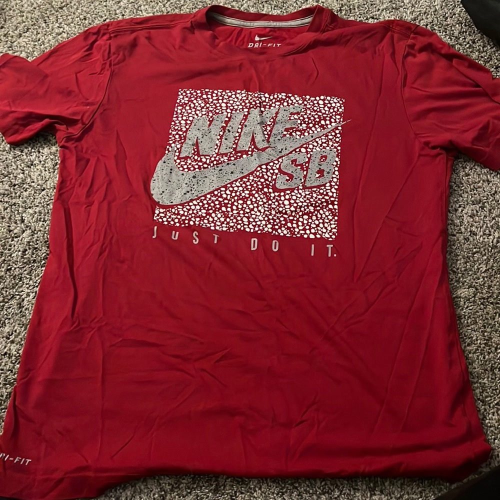 Red Nike Dri-Fit T-shirt
